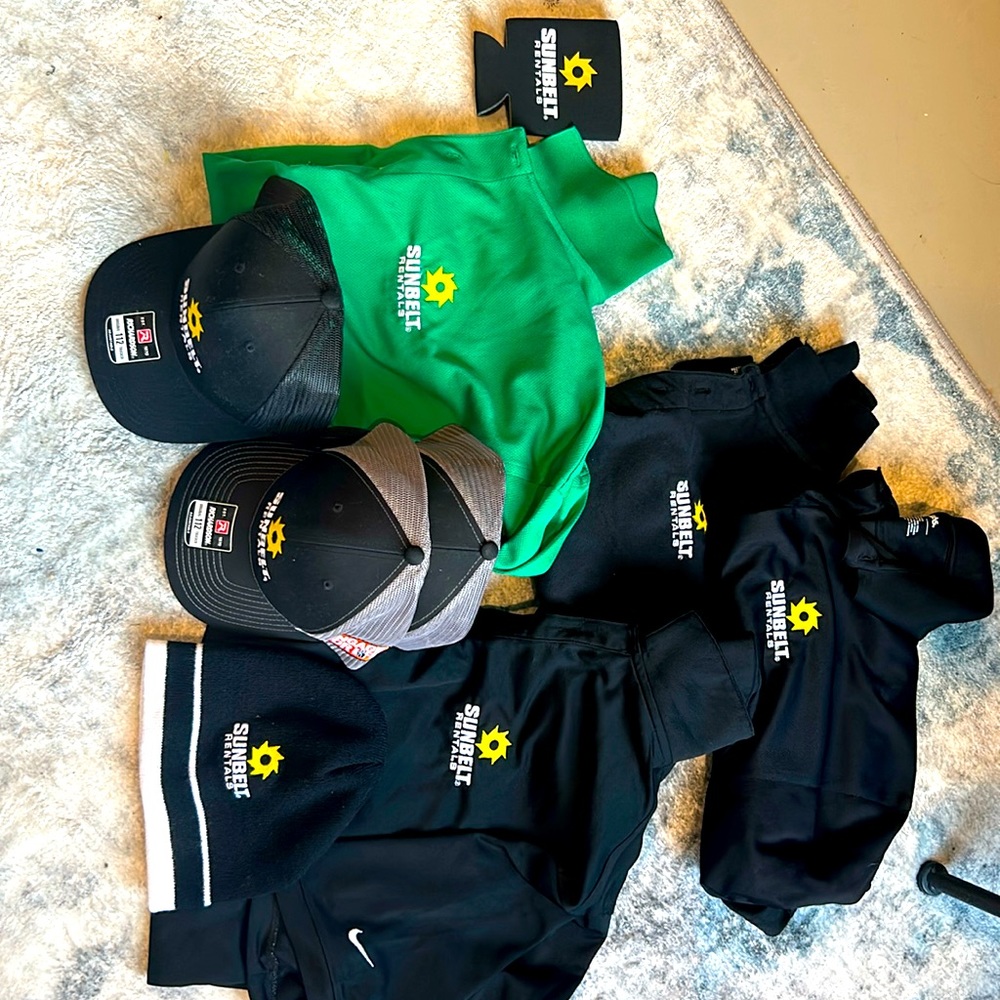Sunbelt rentals work gear lot.